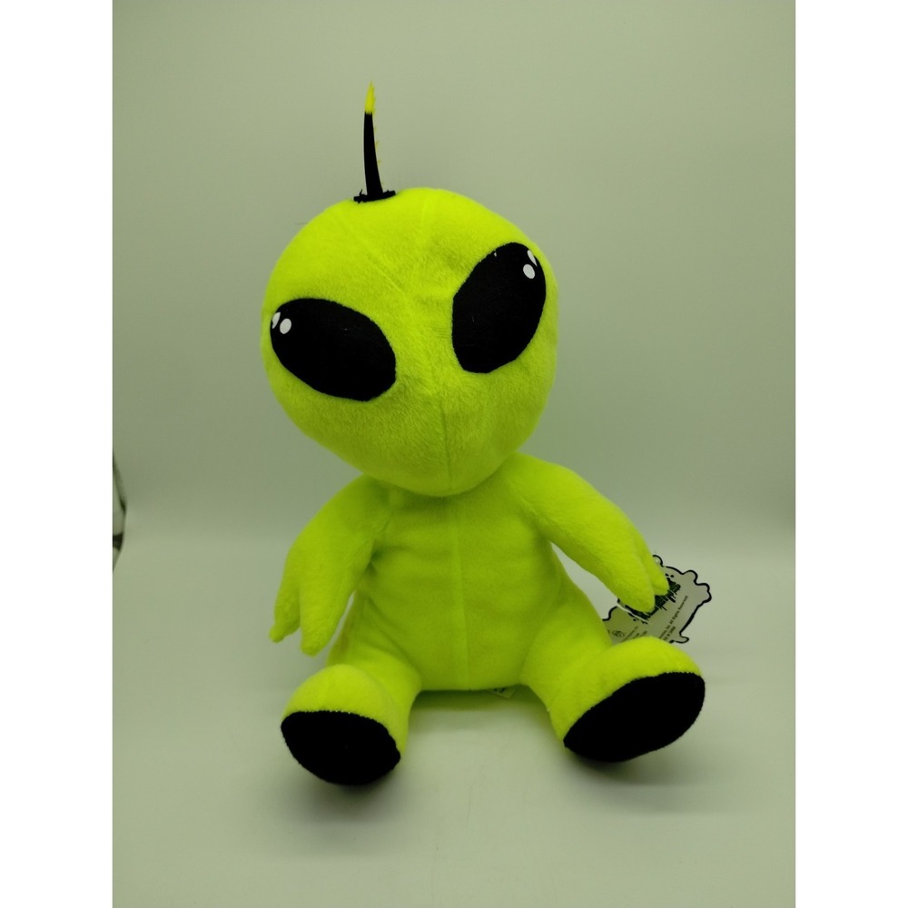 Punk Aliens Neon Green Plush Mohawk 13" NWT 2021 Read